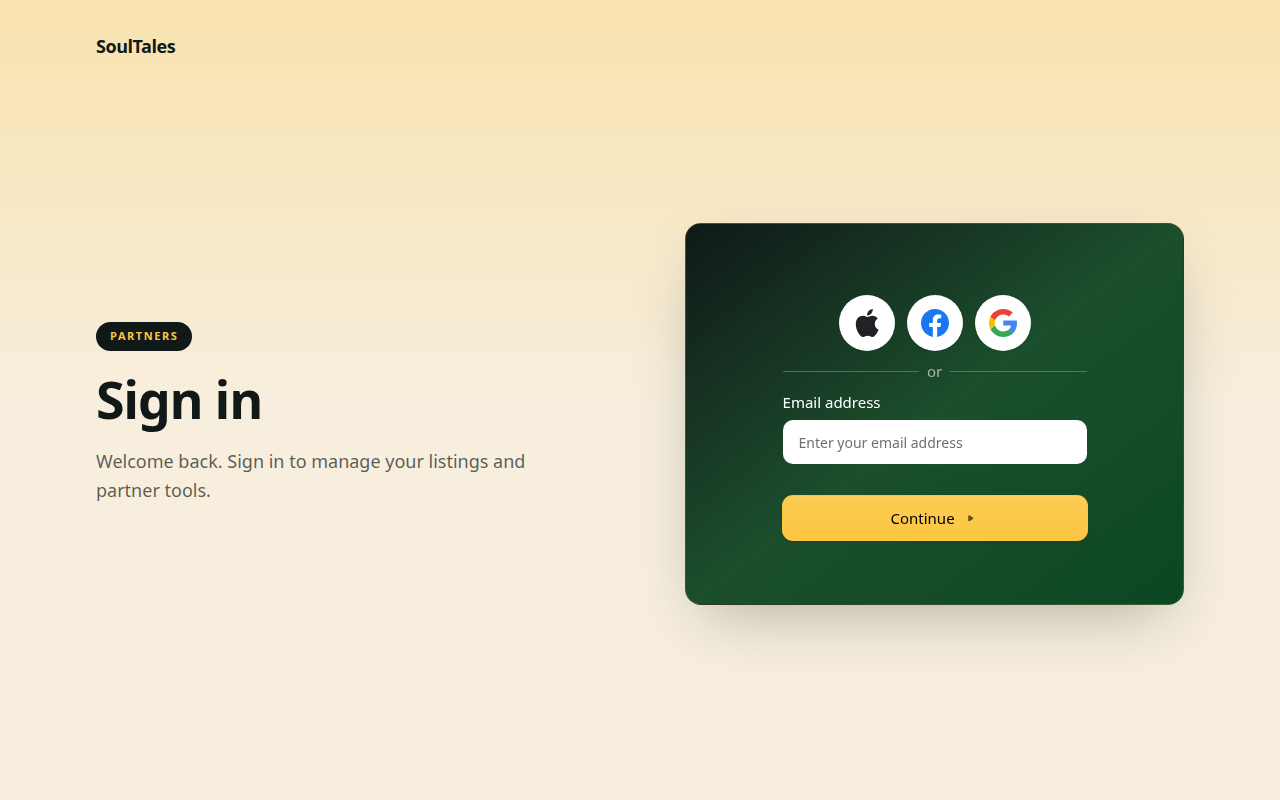 Setting up your account after sign-up